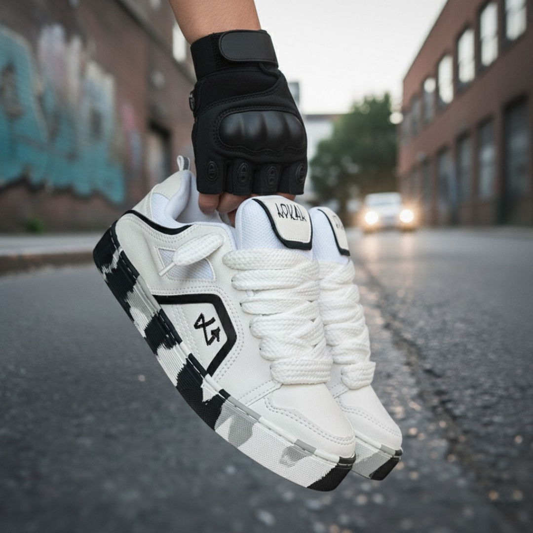 Calzado deportivo Lokal Skate Unisex Blanco x Negro