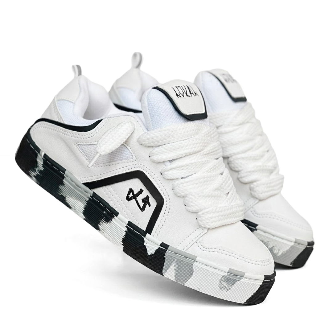 Calzado deportivo Lokal Skate Unisex Blanco x Negro