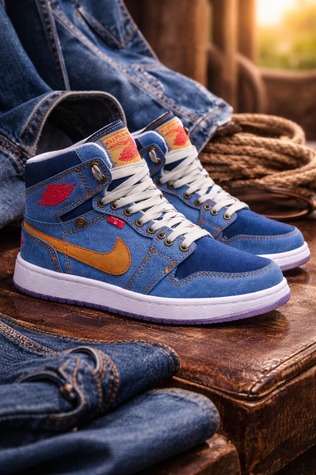 Jordán Retro 1 Denim