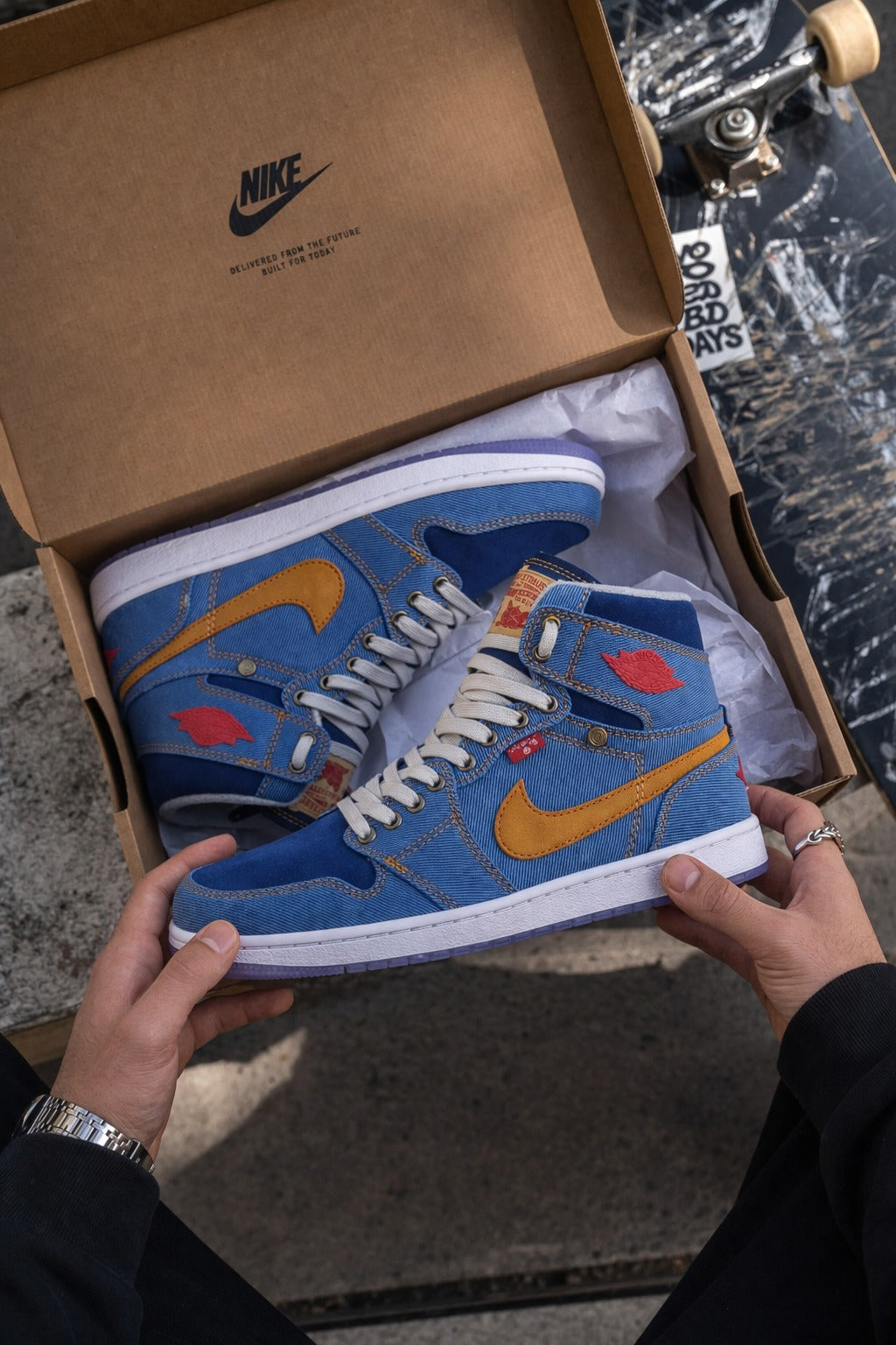 Jordán Retro 1 Denim