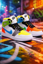 Jordán Retro 1 Neón White